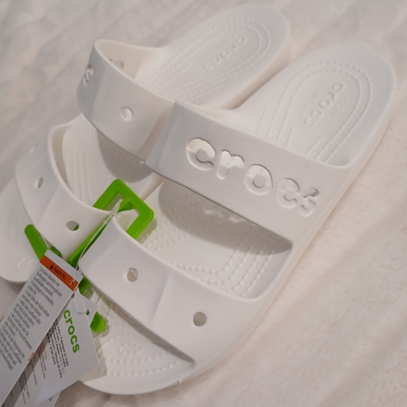 Crocs Women’s Classic Slide Sandals White Size 8 NWT - Picture 8 of 9